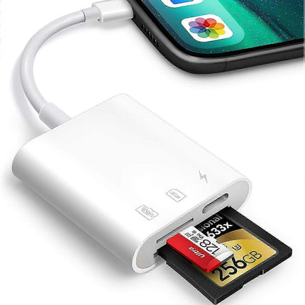 SD Card Reader for iPhone/iPad, Plug and Play Game TF Card Reader (Only Reader)