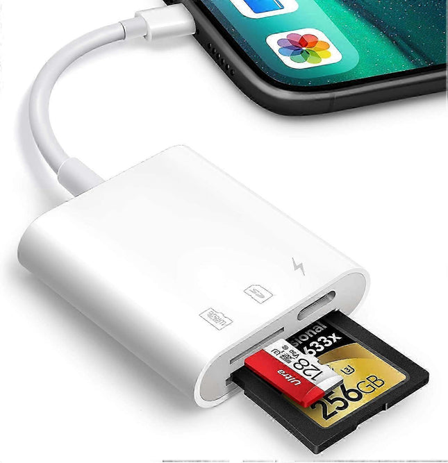 SD Card Reader for iPhone/iPad Plug and Play Game TF Card Reader (Only Reader) V1263-JX-4720