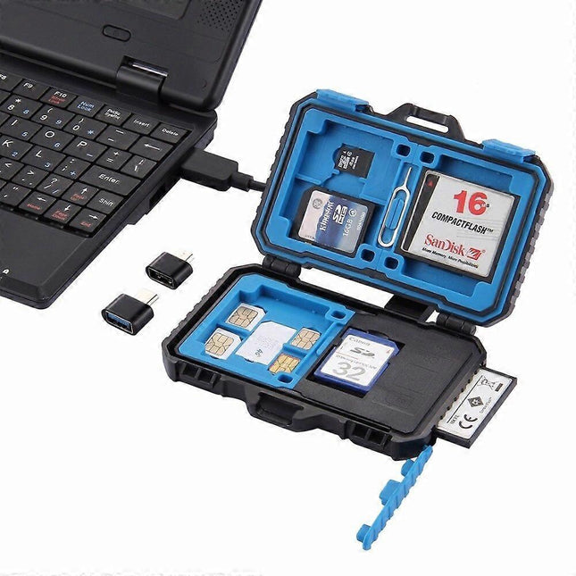 USB 3.0 Memory Card Reader 22-in-1 with Case SD TF CF Card Adapter with OTG V1263-JX-4724