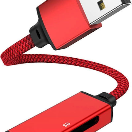 2-in-1 USB & USB-C TF/SD Card Reader Adapter for Laptop, Phone, Tablet