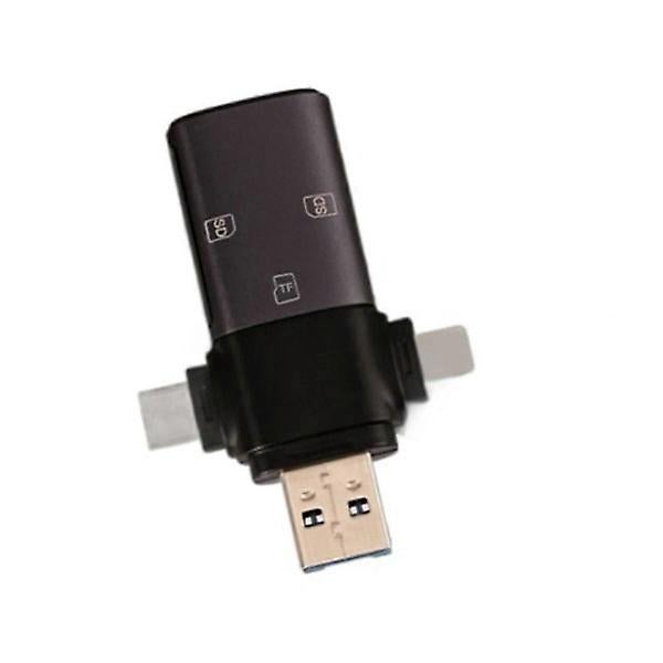 3-in-1 USB-C Plus USB3.0 Plus SD Card Reader Multi Card Adapter for Phones and Laptops V1263-JX-4739