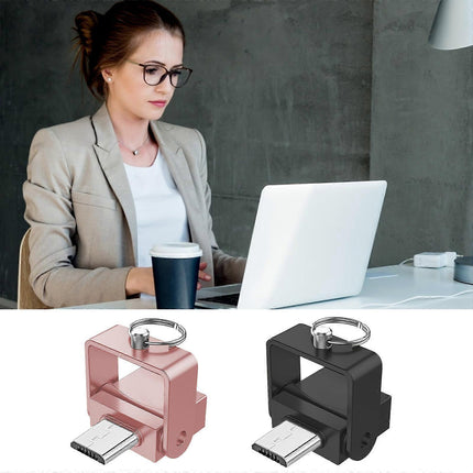Micro USB 2.0 Card Reader, Aluminum Adapter for PC/Laptop