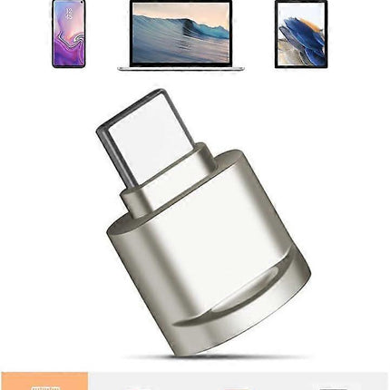 USB C to SD/TF Card Reader, Micro SD Memory Card Reader Adapter