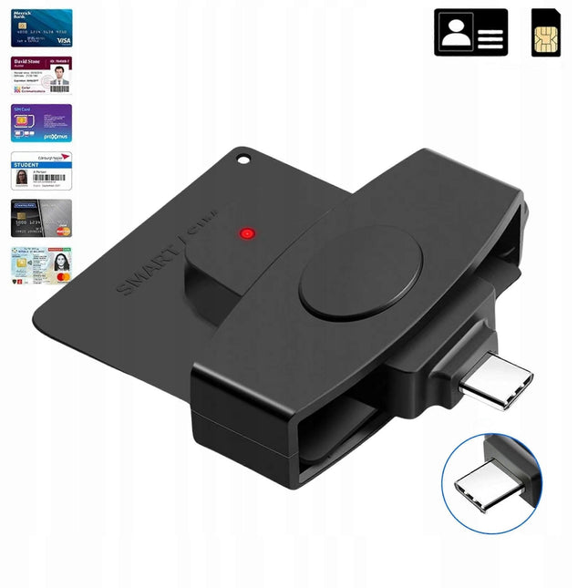 Driver Card Reader USB Adapter Plug & Play ID/Access Cards V1263-JX-4752