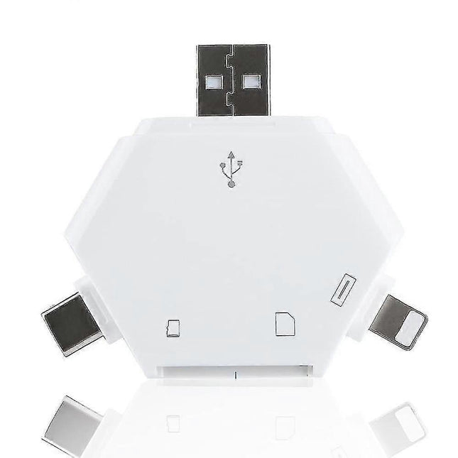 5-in-1 SD OTG Card Reader Portable Memory Card Adapter V1263-JX-4755