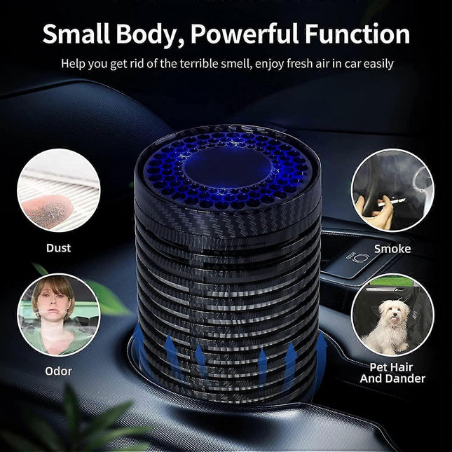 Car Air Purifier for Smoke Mini Travel Quiet Personal Air Cleaner – product detail