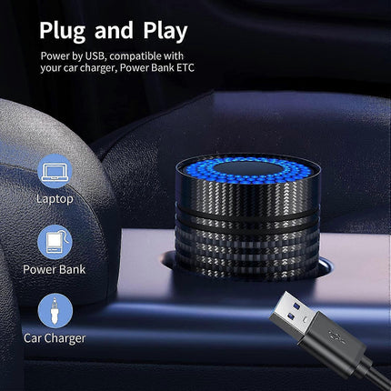 Car Air Purifier for Smoke, Mini Travel Quiet Personal Air Cleaner