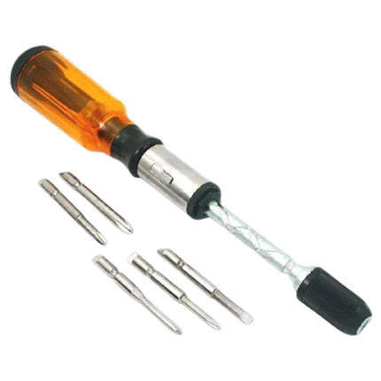1 Set Screwdrivers Demountable High Precision Metal Hand Pressing Nut Drivers Hand Tools-Yellow