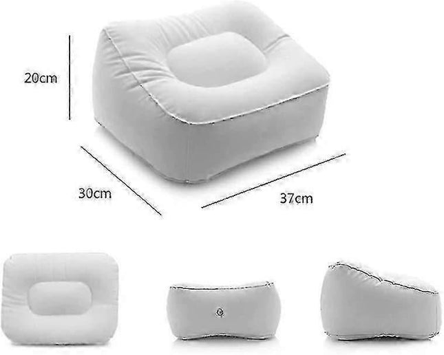 Inflatable Flocking Fabric Foot Rest Airplane/Car/Office Use – product detail