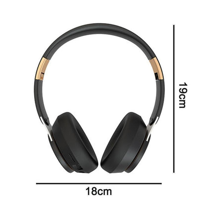 Wireless Headphones - Foldable Stereo - Bluetooth Over Ear Headset with Mic for Sports