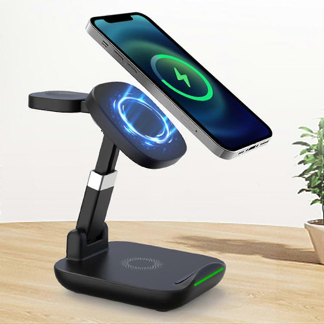 Foldable 3-in-1 Wireless Charging Station 15W Charger – product detail