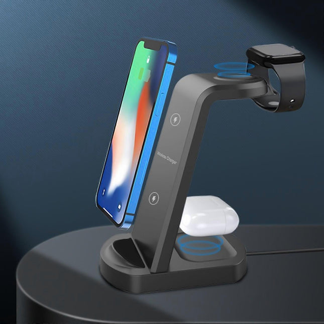 15W 3-in-1 Wireless Charging Station for iOS & Android Devices – product detail