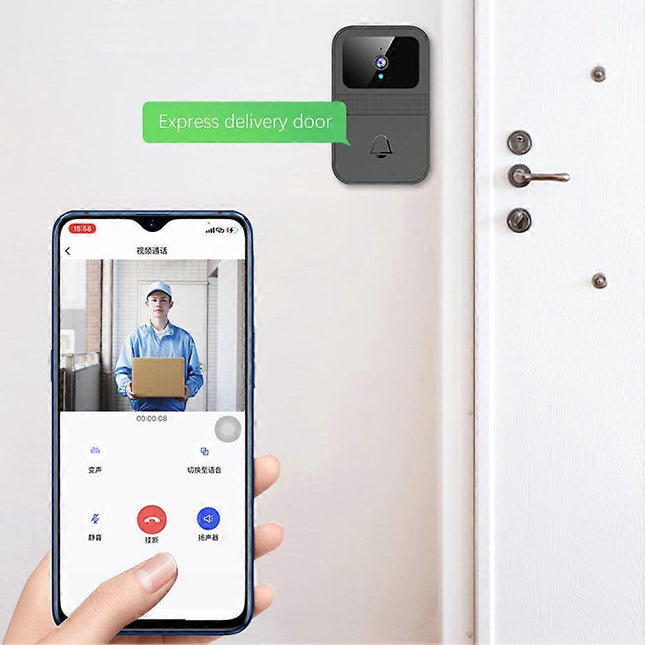 Smart Wireless Video Doorbell Two-Way Audio Rechargeable – product detail