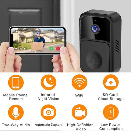 Smart WiFi Video Doorbell, Wireless Anti-Theft Camera Doorbell