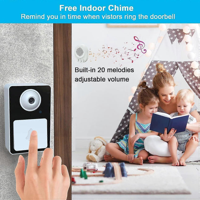 Rechargeable Wireless Video Doorbell Camera Real-Time View Cordless – product detail