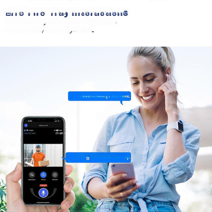 Smart Wireless Video Doorbell, HD Night Vision, Intercom Security