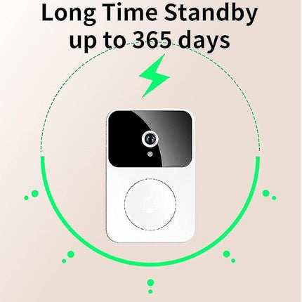 Smart Ring Video Doorbell, Wireless HD Night Vision Home Intercom