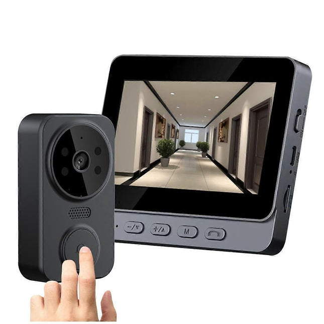 1080P Video Doorbell Night Vision USB-C 2.4GHz WiFi 2-Way Audio 256GB V1263-JX-5054