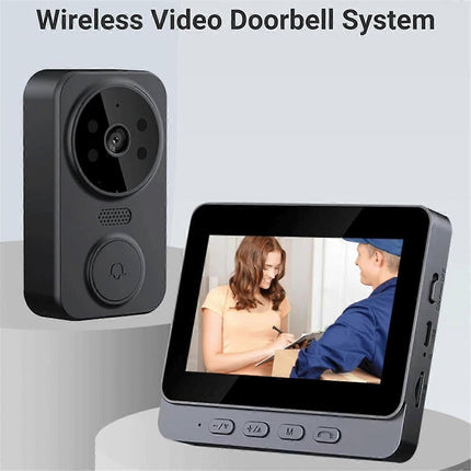 1080P Video Doorbell, Night Vision, USB-C, 2.4GHz WiFi, 2-Way Audio, 256GB