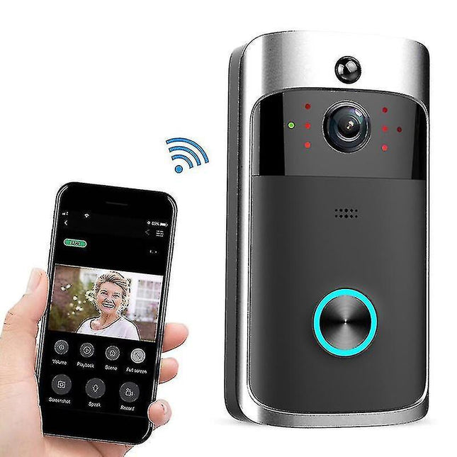 WiFi Remote Monitoring Video Doorbell Infrared Night Vision V1263-JX-5063
