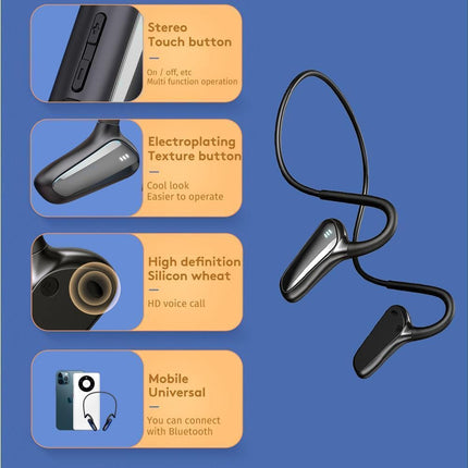 Sports Wireless Headphones - Waterproof - Bluetooth Earbuds for Running/Gym/Cycling