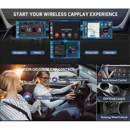 Wireless CarPlay Adapter, Upgrade Wired CarPlay to Wireless Easily