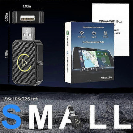Android Auto & Apple CarPlay Wireless Adapter, Convert Wired to Wireless