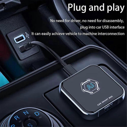 Smart Car AI Box Android 13.0, 2+32GB Wired to Wireless CarPlay Adapter