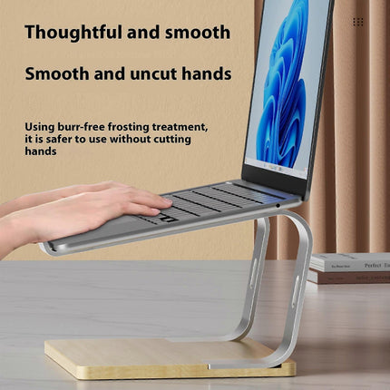 Ergonomic Metal Vertical Laptop Stand, Computer Holder