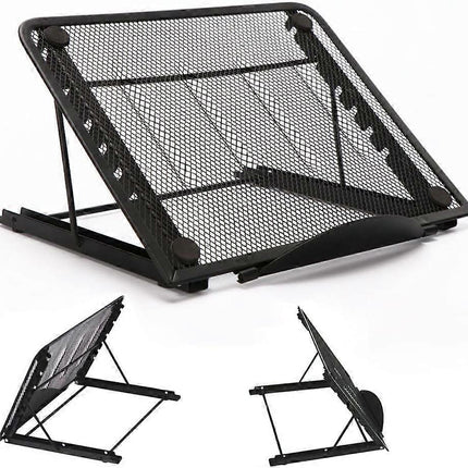 Foldable Aluminum Laptop Stand, Adjustable Ventilated Stand for Laptop/Tablet/Phone