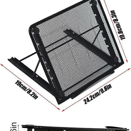 Foldable Aluminum Laptop Stand, Adjustable Ventilated Stand for Laptop/Tablet/Phone