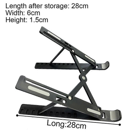Foldable Adjustable ABS Laptop Stand, Ergonomic Tablet/Computer Holder