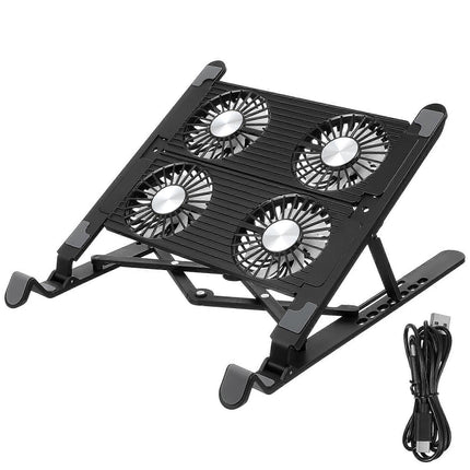 Laptop Cooling Pad with Fan, Portable Desk Stand