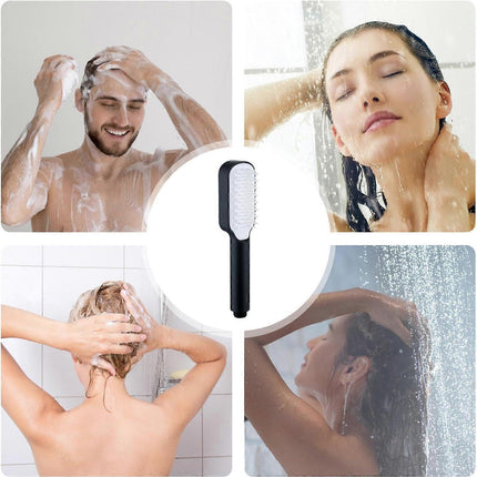 Pressure Handheld Rain Shower Head, Adjustable Black Shower