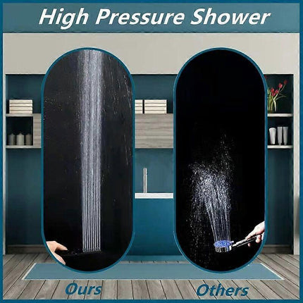 3 Modes High Pressure Shower Head with Hose, Black