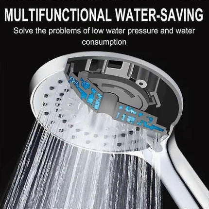 Pressurized Shower Head Set, Handheld Bathroom Sprinkler