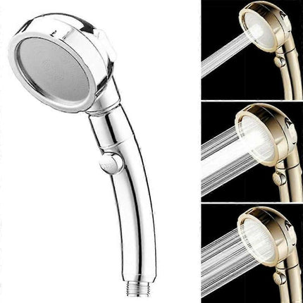 Handheld Pressure Shower Head, 3 Jet Functions, Water Saving Set