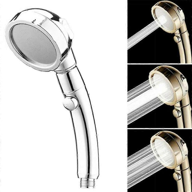 Handheld Pressure Shower Head 3 Jet Functions Water Saving Set V1263-JX-5188