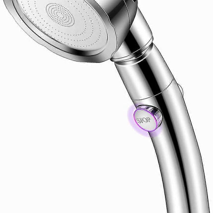 Handheld Pressure Shower Head, 3 Jet Functions, Water Saving Set