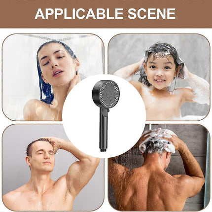 Bathroom Pressure Shower Head, 8 Modes Handheld Spa Shower