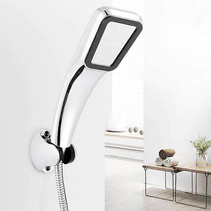 300-Hole Square Pressurized Handheld Shower Head, Water Saving