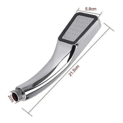 300-Hole Square Pressurized Handheld Shower Head, Water Saving