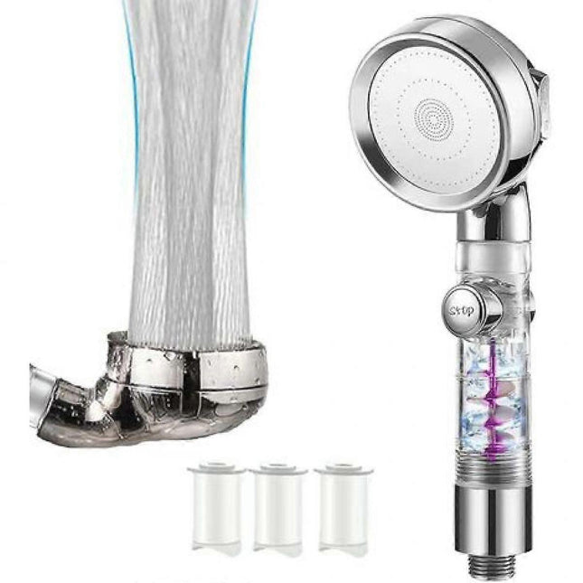 High Pressure Shower Head with Filter 3 Modes Switch & 3 Cartridges V1263-JX-5195