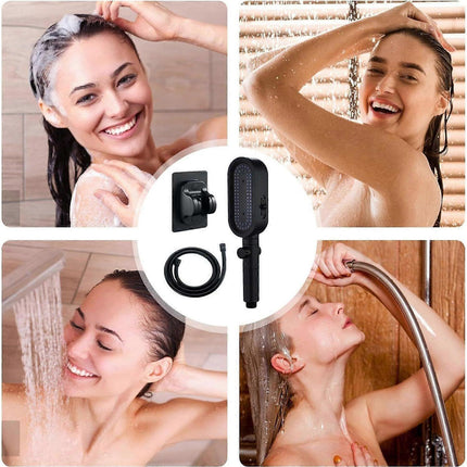 3 Modes Rain Shower Head, Handheld Pressure Boosting Sprinkler