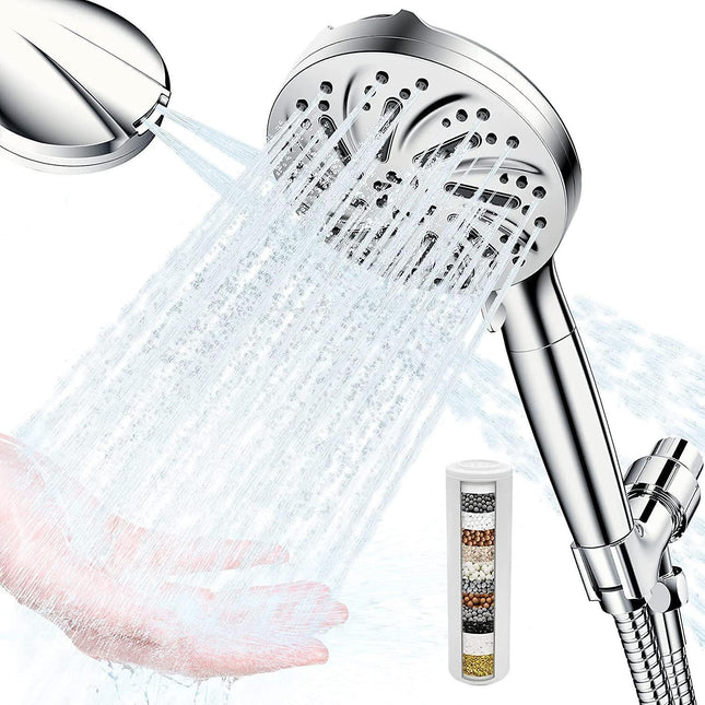Shower Head with 15-Stage Filter 10 Jet Modes Anti-Limescale V1263-JX-5198