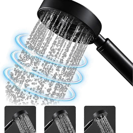 Shower Head with Hose & Holder, ABS Handheld 3 Jet Types