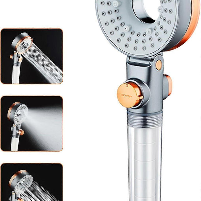 Water Saving Anti-Limescale Shower Head with Filter, 3 Modes SPA