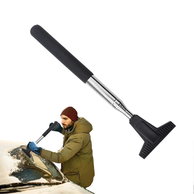 Car Side Mirror Squeegee Fog Cleaning Tool Black V1263-JX-5219