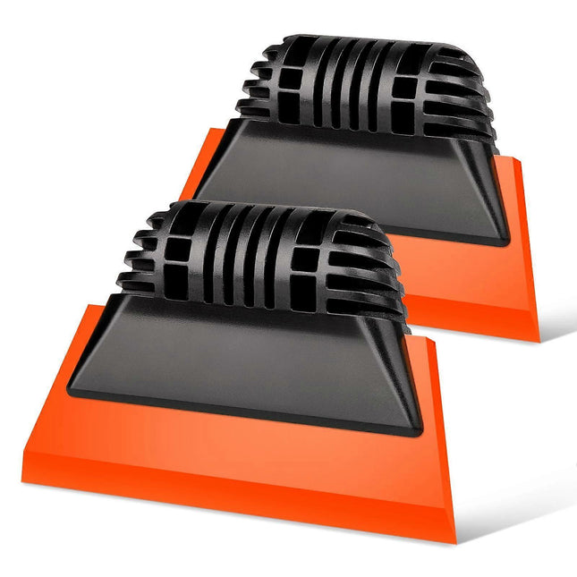 2pcs Orange Window Tint Squeegees Non-Slip Rubber Handle PPF Tools V1263-JX-5223