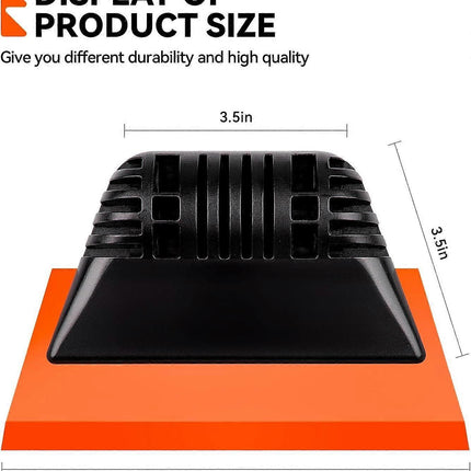 2pcs Orange Window Tint Squeegees, Non-Slip Rubber Handle PPF Tools